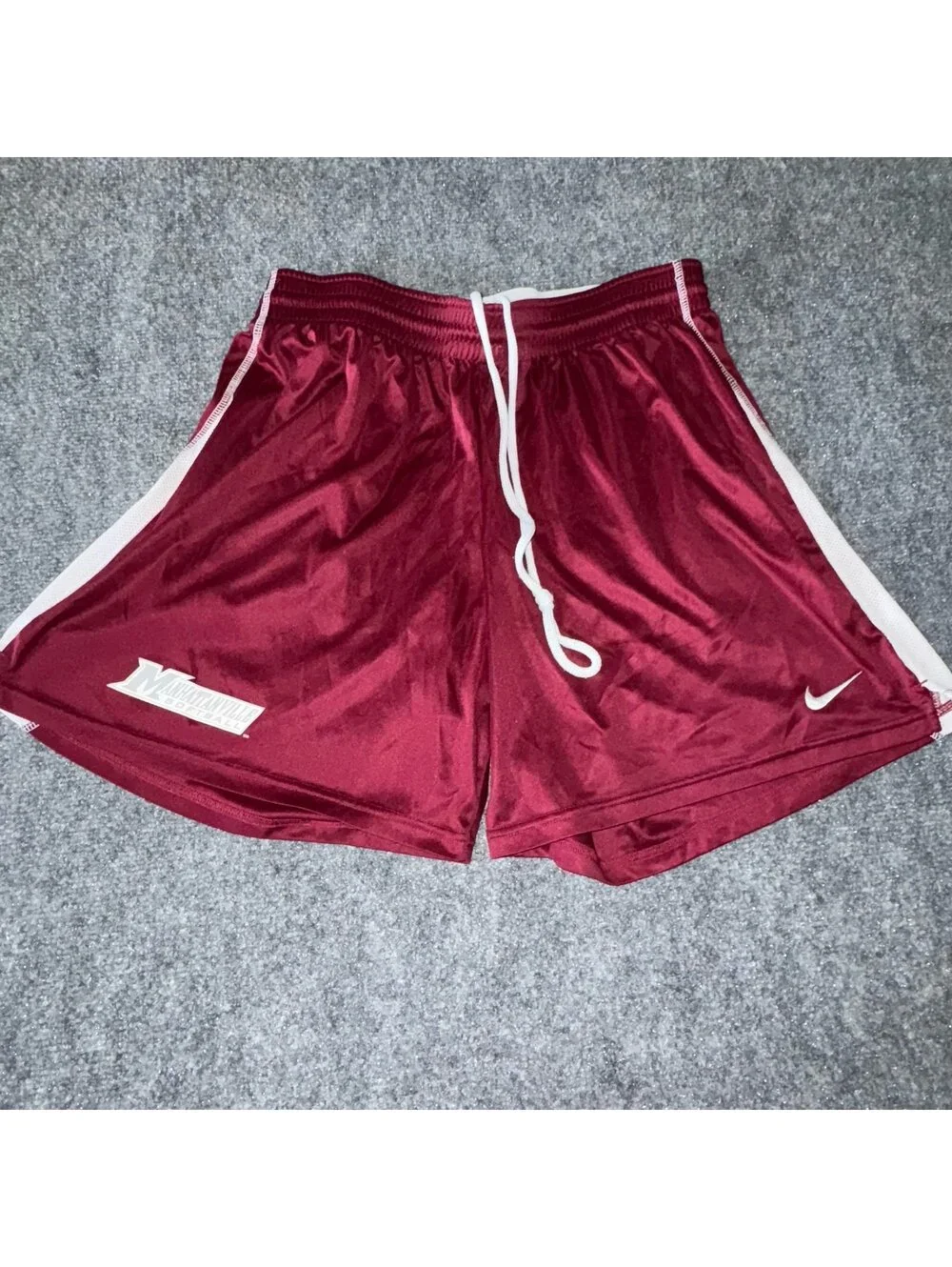 Nike Manhattanville Softball Athletic Mesh Shorts Womens XL Vtg y2k 90s Rare